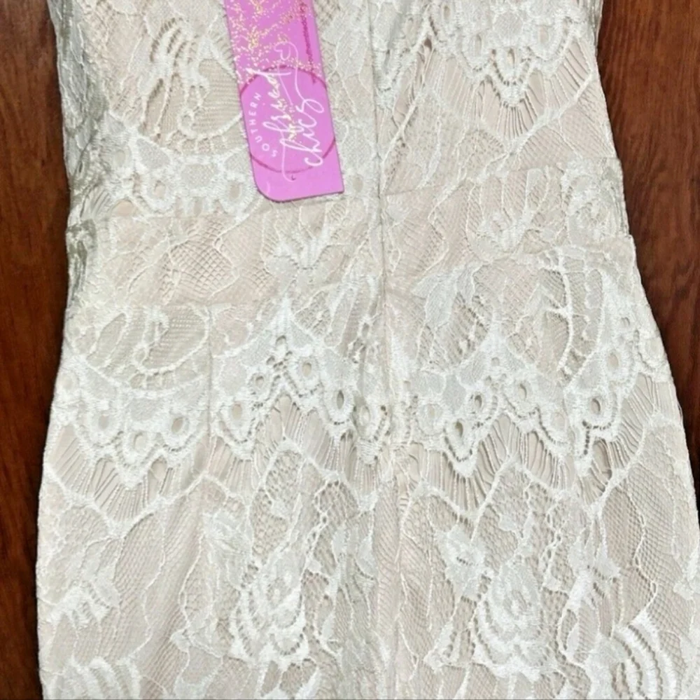 NWT Southern Fried Chics Elegant Lace "I Do Forever" Jumpsuit - Picture 6 of 7